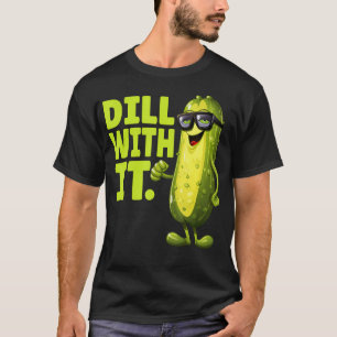 Lustiger Dill-Gurke mit Brille Gemüse T-Shirt