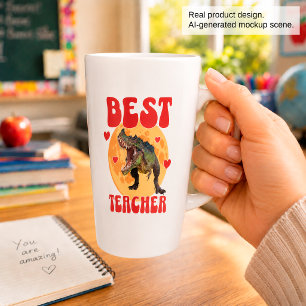 Lustiger Dinosaurier Dino Bester Lehrer Milchtasse