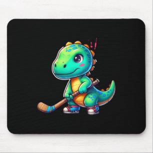 Lustiger Dinosaurier Feldhockeyspieler Cooles Team Mousepad
