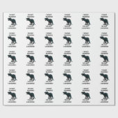 Lustiger Dinosaurier Geschenkpapier (Flach)