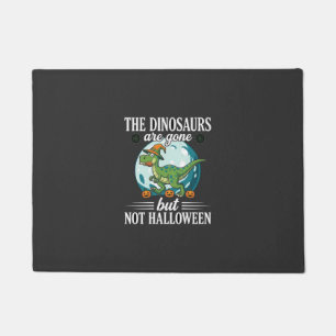 Lustiger Dinosaurier Halloween Hexe Grafik Fußmatte