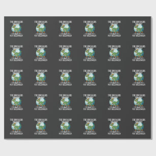 Lustiger Dinosaurier Halloween Hexe Grafik Geschenkpapier