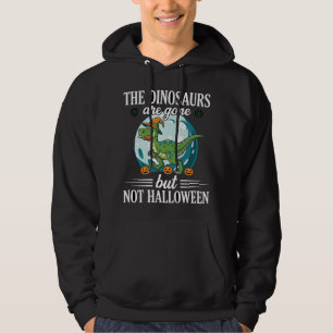 Lustiger Dinosaurier Halloween Hexe Grafik Hoodie