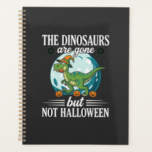 Lustiger Dinosaurier Halloween Hexe Grafik Planer