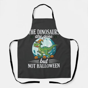 Lustiger Dinosaurier Halloween Hexe Grafik Schürze