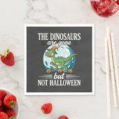 Lustiger Dinosaurier Halloween Hexe Grafik Serviette (Beispiel)