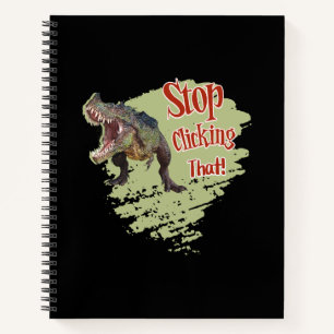 Lustiger Dinosaurier Hör auf zu klicken Notizblock