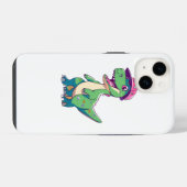 lustiger Dinosaurier iPhone Hülle (Rückseite (Horizontal))