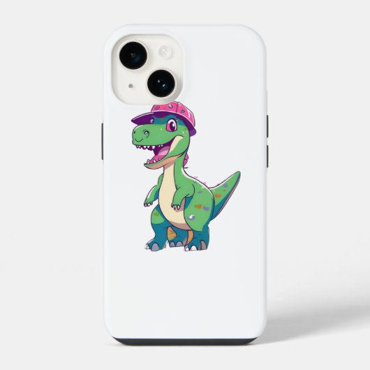 lustiger Dinosaurier iPhone Hülle (Rückseite)