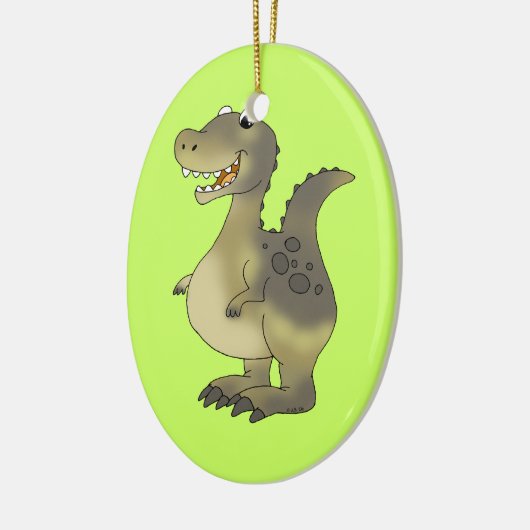 Lustiger Dinosaurier Keramik Ornament (Links)
