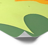 Lustiger Dinosaurier-Koch Poster (Ecke)