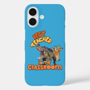 Lustiger Dinosaurier Kunstlehrer Kreativer Klassen iPhone 16 Hülle