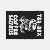 Lustiger Dinosaurier-Skelett-Kostüm Goth Tea-Rex Fleecedecke (Vorderseite (Horizontal))