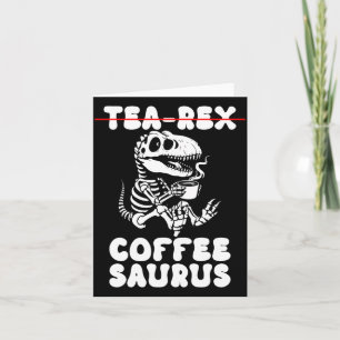 Lustiger Dinosaurier-Skelett-Kostüm Goth Tea-Rex Karte