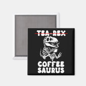 Lustiger Dinosaurier-Skelett-Kostüm Goth Tea-Rex Magnet (Vorderseite/Rückseite)