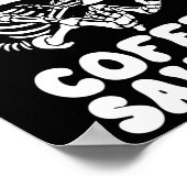 Lustiger Dinosaurier-Skelett-Kostüm Goth Tea-Rex Poster (Ecke)