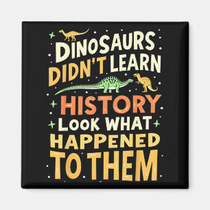 Lustiger Dinosaurier Sozialkunde Lehrer Schüler Ki Magnet