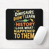 Lustiger Dinosaurier Sozialkunde Lehrer Schüler Ki Mousepad (Mit Mouse)