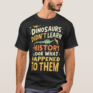 Lustiger Dinosaurier Sozialkunde Lehrer Schüler Ki T-Shirt