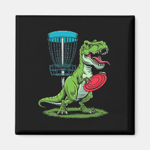 Lustiger Dinosaurier T-Rex Disc-Golf-Spieler Sket  Magnet