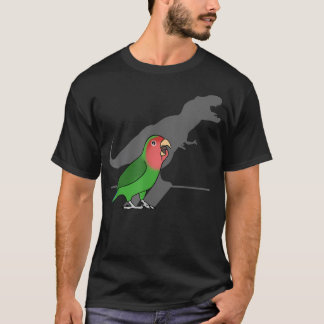 Lustiger Dinosaurier T-Rex Schatten Rosiges Gesich T-Shirt
