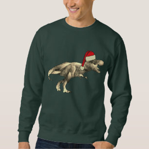 Lustiger Dinosaurier T-Rex Weihnachtsmann Christma Sweatshirt