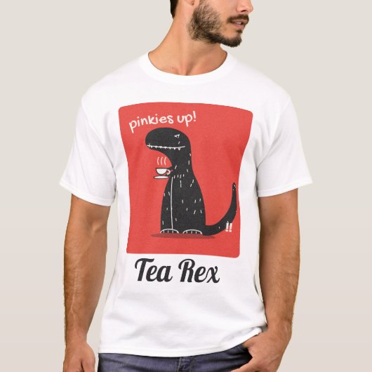 Lustiger Dinosaurier-Teepun Tee Rex (Vorderseite)