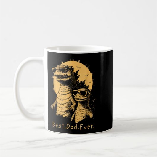 Lustiger Dinosaurier-Vater überhaupt Kaffeetasse (Links)