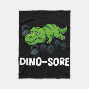 Lustiger Dinosore T-Rex-Gymnastik-Workout  Fleecedecke