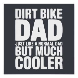 Lustiger Dirt Bike Dad Humor Kühler Motocross Vate Poster