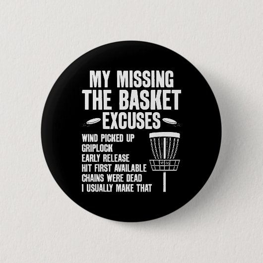 Lustiger Disc-Golf-Baum-Magnet _1 Button (Vorderseite)