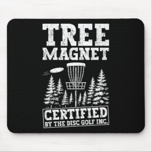 Lustiger Disc-Golf-Baum-Magnet  Mousepad