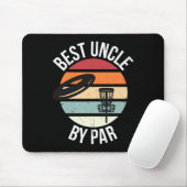 Lustiger Disc Golf Bester Onkel By Par Frisbee Dad Mousepad (Mit Mouse)