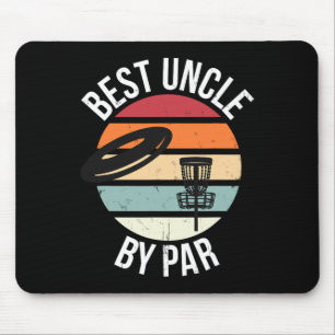 Lustiger Disc Golf Bester Onkel By Par Frisbee Dad Mousepad