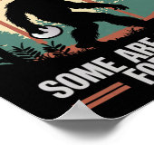 Lustiger Disc Golf Bigfoot Männer Frauen Disc Golf Poster (Ecke)