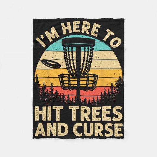 Lustiger Disc Golf Für Männer Frauen Disc Golf Spi Fleecedecke (Vorderseite)