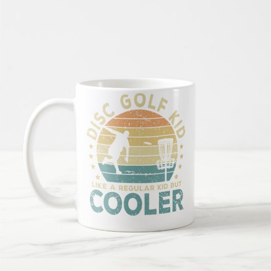 Lustiger Disc-Golf-Junge Disc-Golf-Spieler Kaffeetasse (Links)