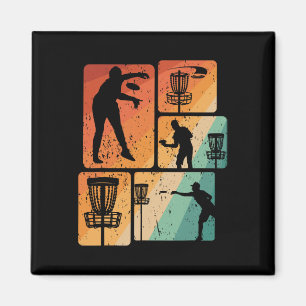 Lustiger Disc-Golf-Spieler Cool Flying Disk Sports Magnet