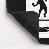 Lustiger Disc-Golf-Spieler Cool Flying Disk Sports Mousepad (Ecke)