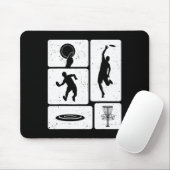 Lustiger Disc-Golf-Spieler Cool Flying Disk Sports Mousepad (Mit Mouse)