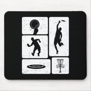 Lustiger Disc-Golf-Spieler Cool Flying Disk Sports Mousepad