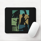 Lustiger Disc-Golf-Spieler Cool Flying Disk Sports Mousepad (Mit Mouse)