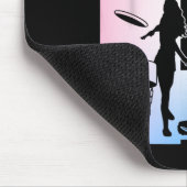 Lustiger Disc-Golf-Spieler Cool Flying Disk Sports Mousepad (Ecke)