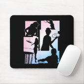 Lustiger Disc-Golf-Spieler Cool Flying Disk Sports Mousepad (Mit Mouse)