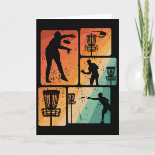 Lustiger Disc-Golf-Spieler Cooler Flying Disk Spor Karte