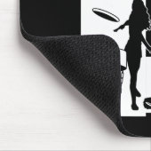 Lustiger Disc-Golf-Spieler Cooler Flying Disk Spor Mousepad (Ecke)