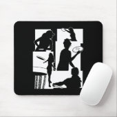 Lustiger Disc-Golf-Spieler Cooler Flying Disk Spor Mousepad (Mit Mouse)