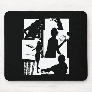 Lustiger Disc-Golf-Spieler Cooler Flying Disk Spor Mousepad