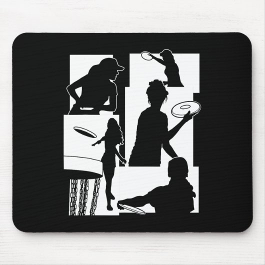 Lustiger Disc-Golf-Spieler Cooler Flying Disk Spor Mousepad (Vorne)