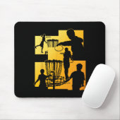 Lustiger Disc-Golf-Spieler Cooler Flying Disk Spor Mousepad (Mit Mouse)